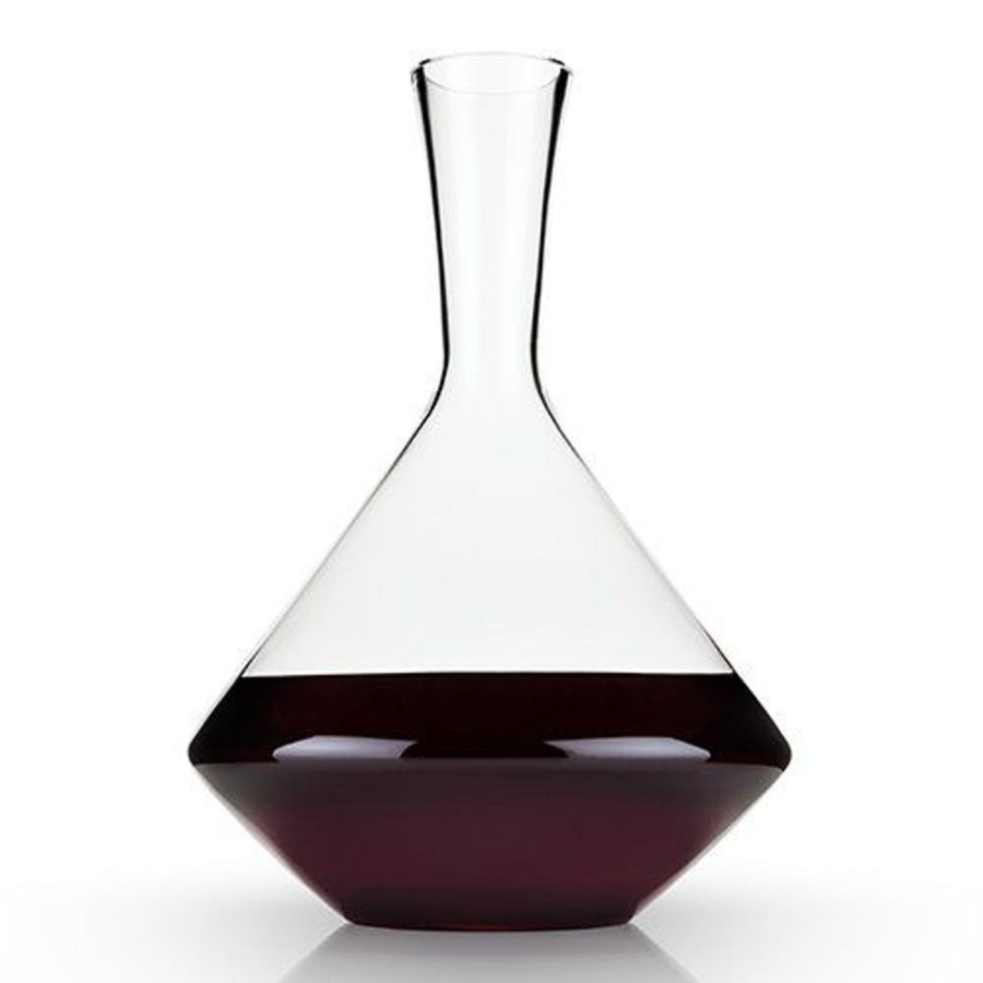 Glassware True Fabrications | Viski Angled Crystal Wine Decanter