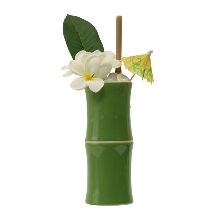 Bar Tools China | Green Bamboo Tiki Mug