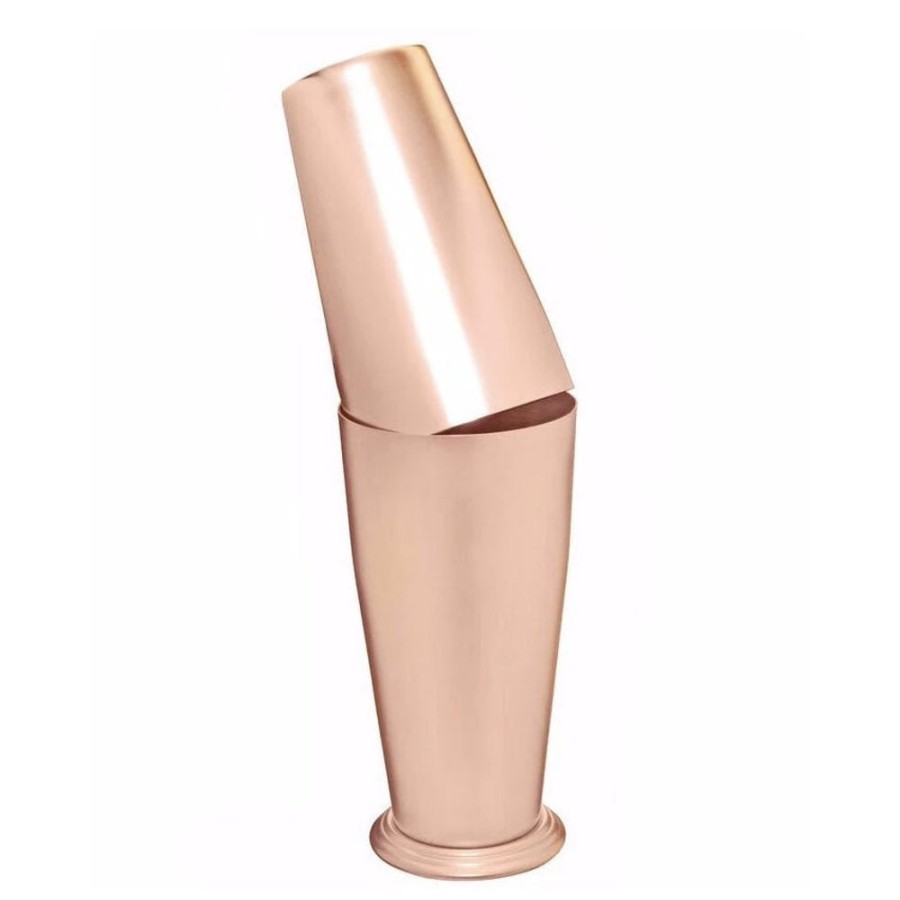 Bar Tools Japanese | Rose Gold Japanese Boston Shaker - Available Matte Or Shiny