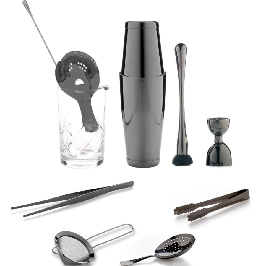 Bar Tools China | The Cocktail Aficionado Set (Gunmetal)