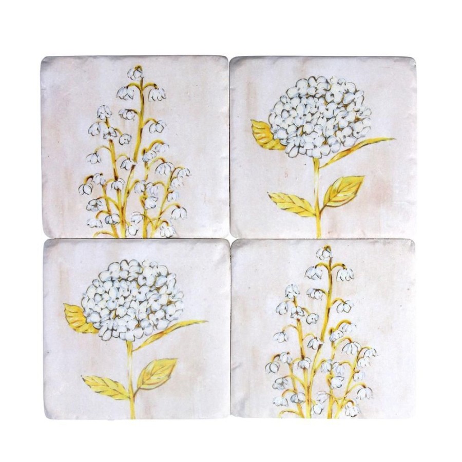 More Group One | Floral Pattern Coasters (Set Of 4)