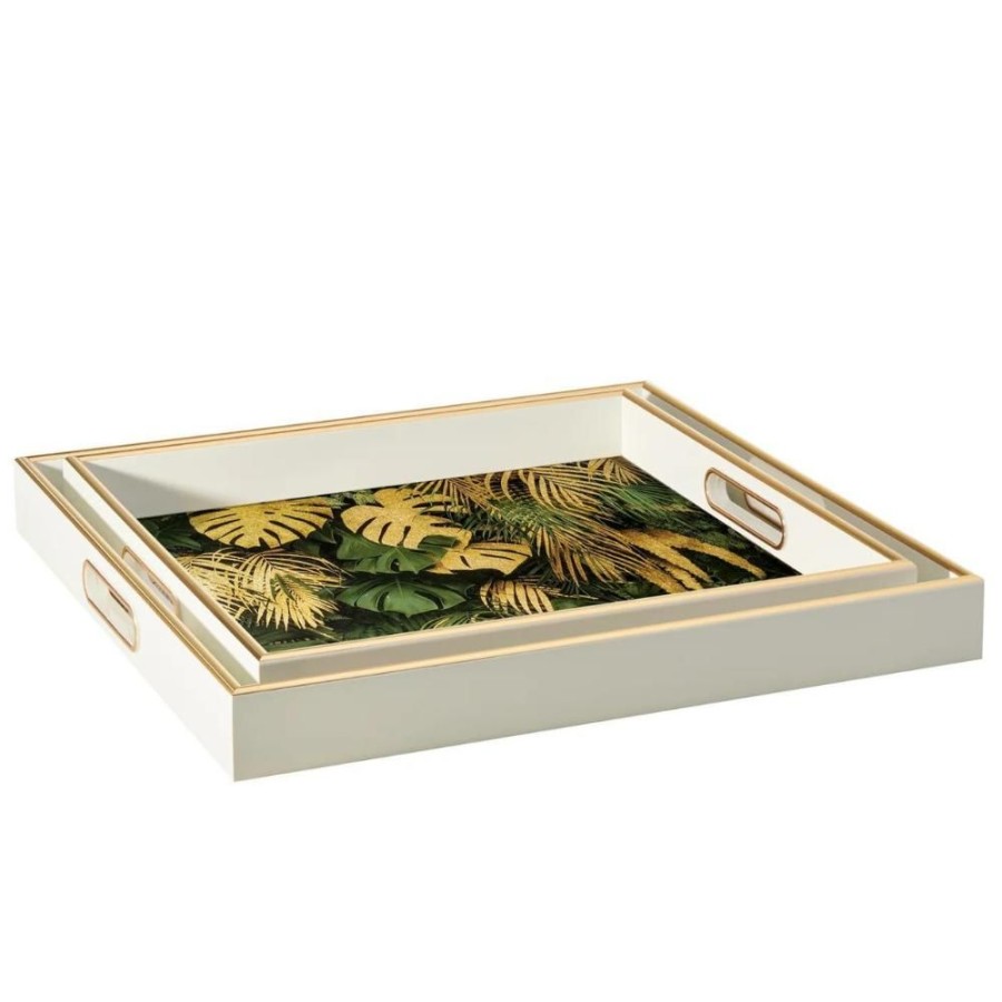 More Torre u0026 Tagus | Savoy Tropical Leaves Tray