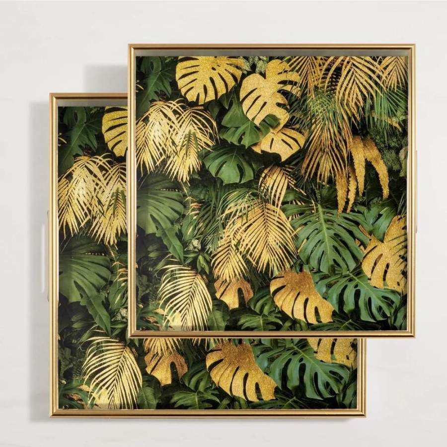 More Torre u0026 Tagus | Savoy Tropical Leaves Tray