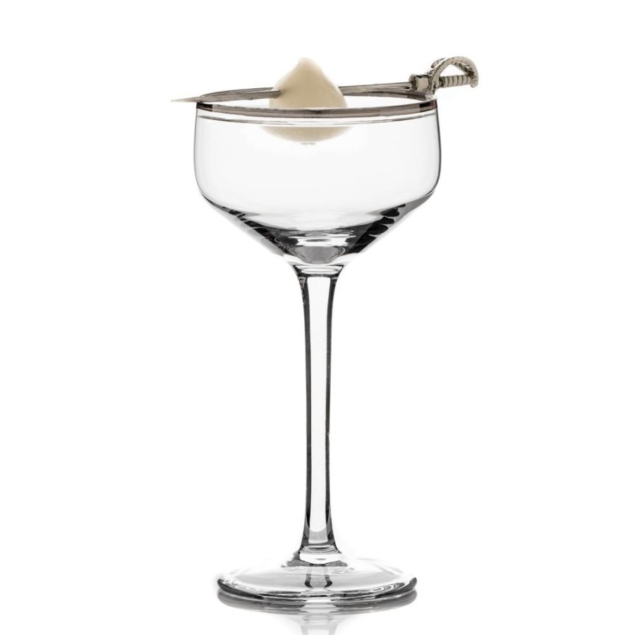 Glassware Better Refined - CHINA | Potion House Silver Rim Coupe