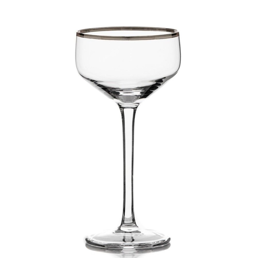 Glassware Better Refined - CHINA | Potion House Silver Rim Coupe