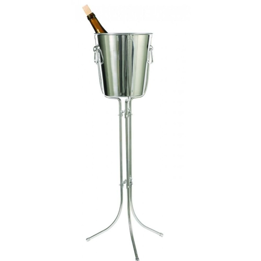 Bar Tools Taylor Hill | Ideal Stainless Steel Wine Bucket & Stand (2 Pieces)