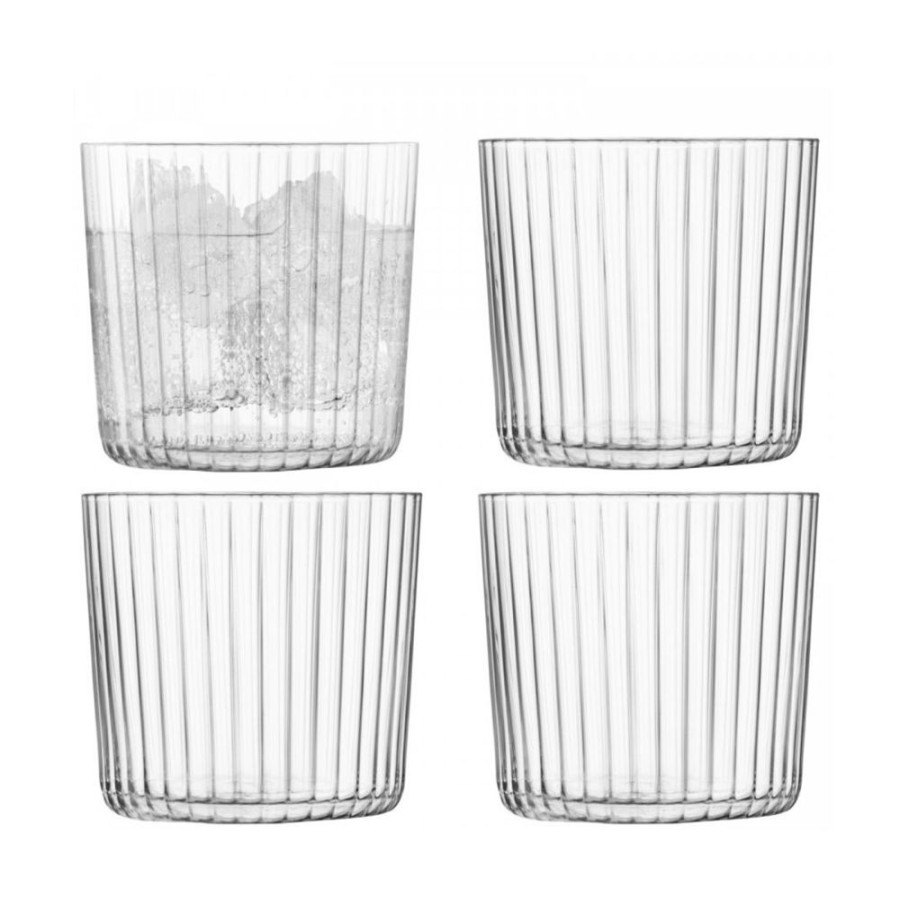 Glassware David Shaw | Lsa Gio Line Textured Tumblers (Set Of 4)