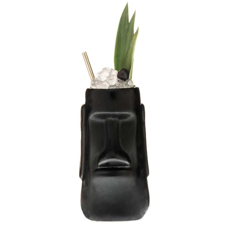 Bar Tools China | Black Easter Island Tiki Mug