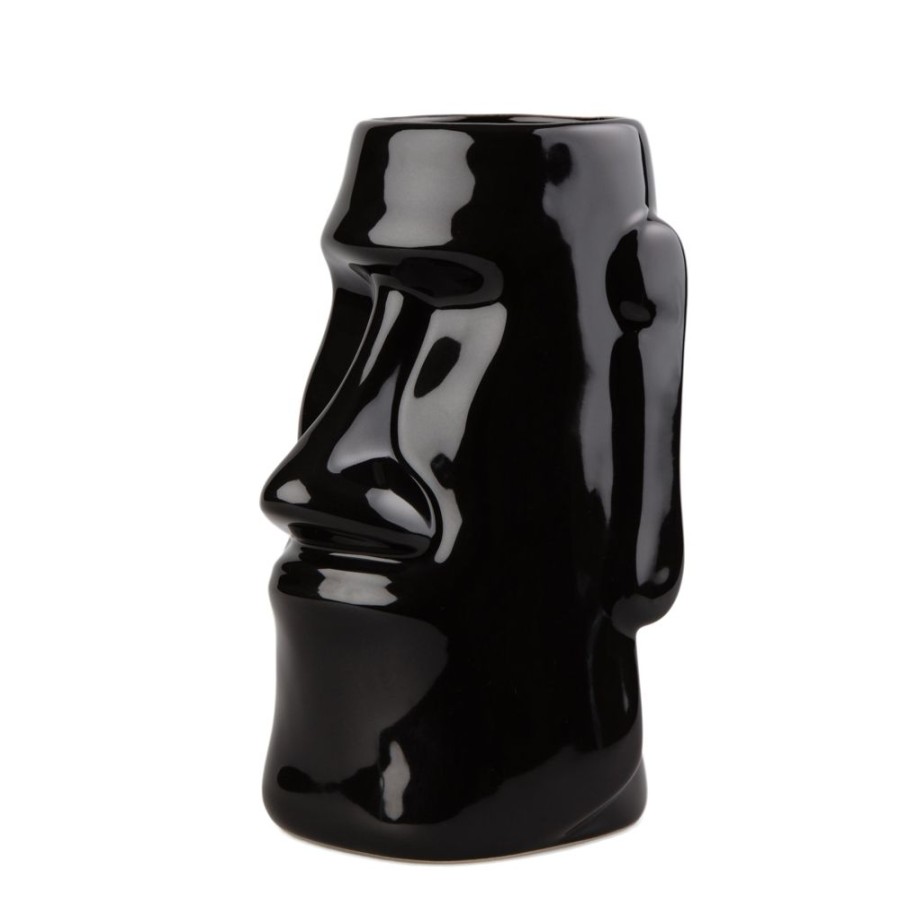 Bar Tools China | Black Easter Island Tiki Mug