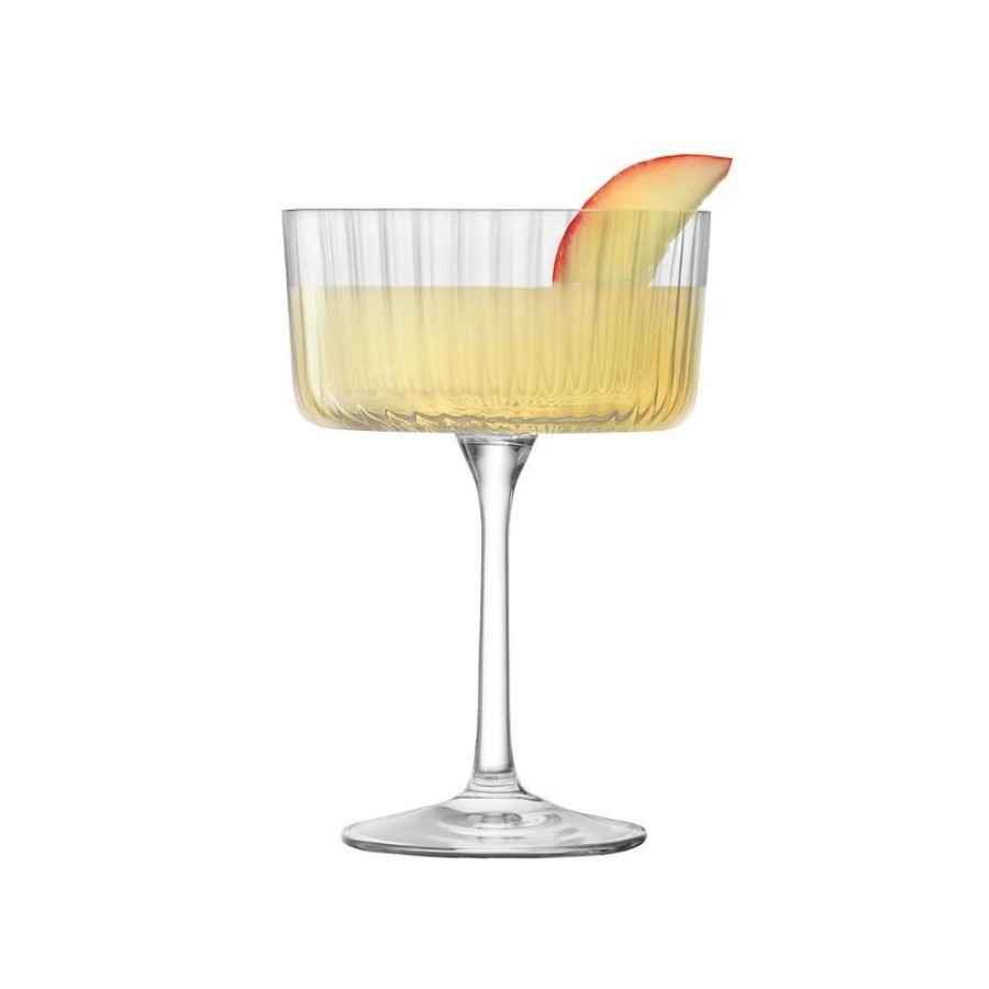 Glassware David Shaw | Lsa Gio Line Champagne/Cocktail Saucers (Set Of 4)