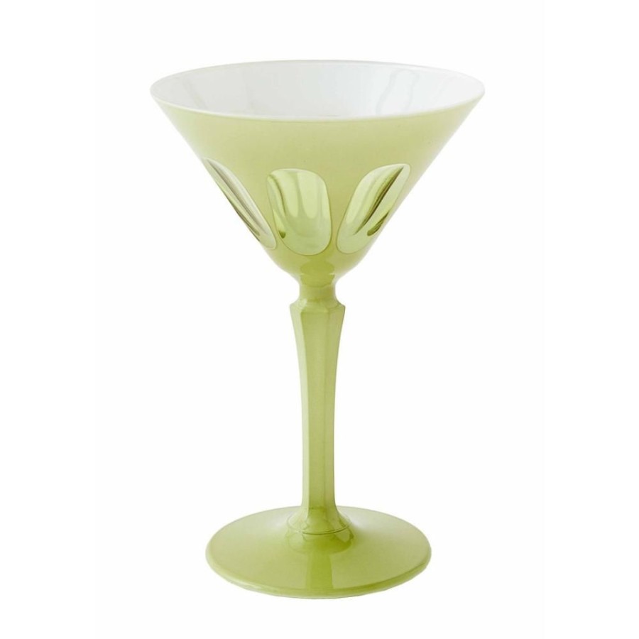 Glassware Aesthetic Movement | Rialto Martini Glass (Pale Sage)