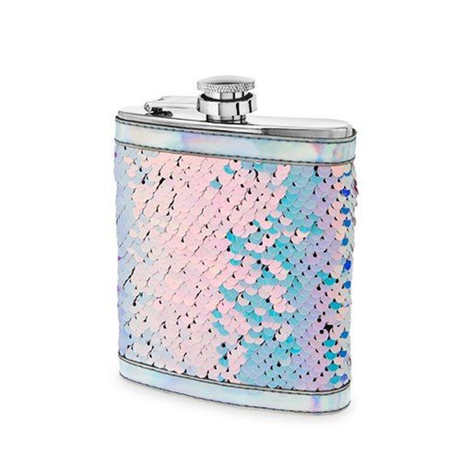 More True Fabrications | Mermaid Sequin Flask