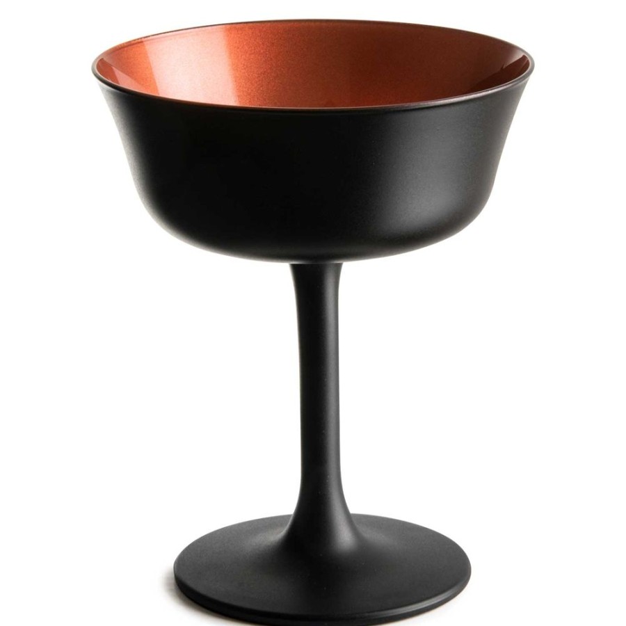 Glassware Urban Bar | Oro Nero Shallow Fizz Glass