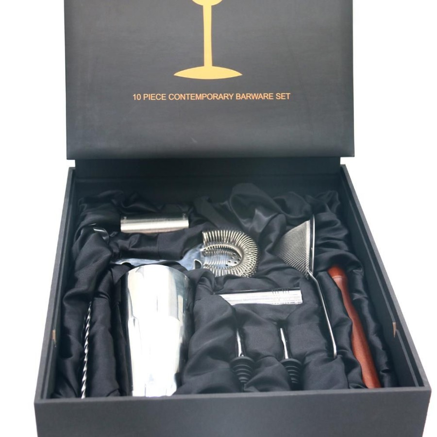 Bar Tools China - special | Stainless Steel Bar Tool Set With Gift Box (10 Piece)