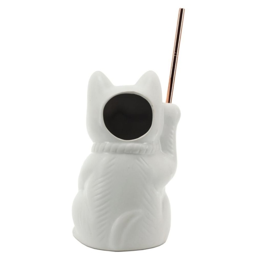 Glassware China | White Neko Cat Tiki Mug