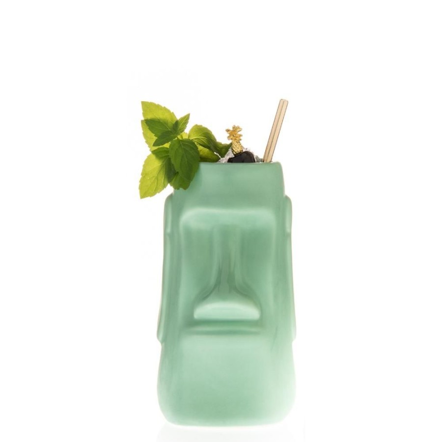 More China | Seafoam Green Easter Island Tiki Mug