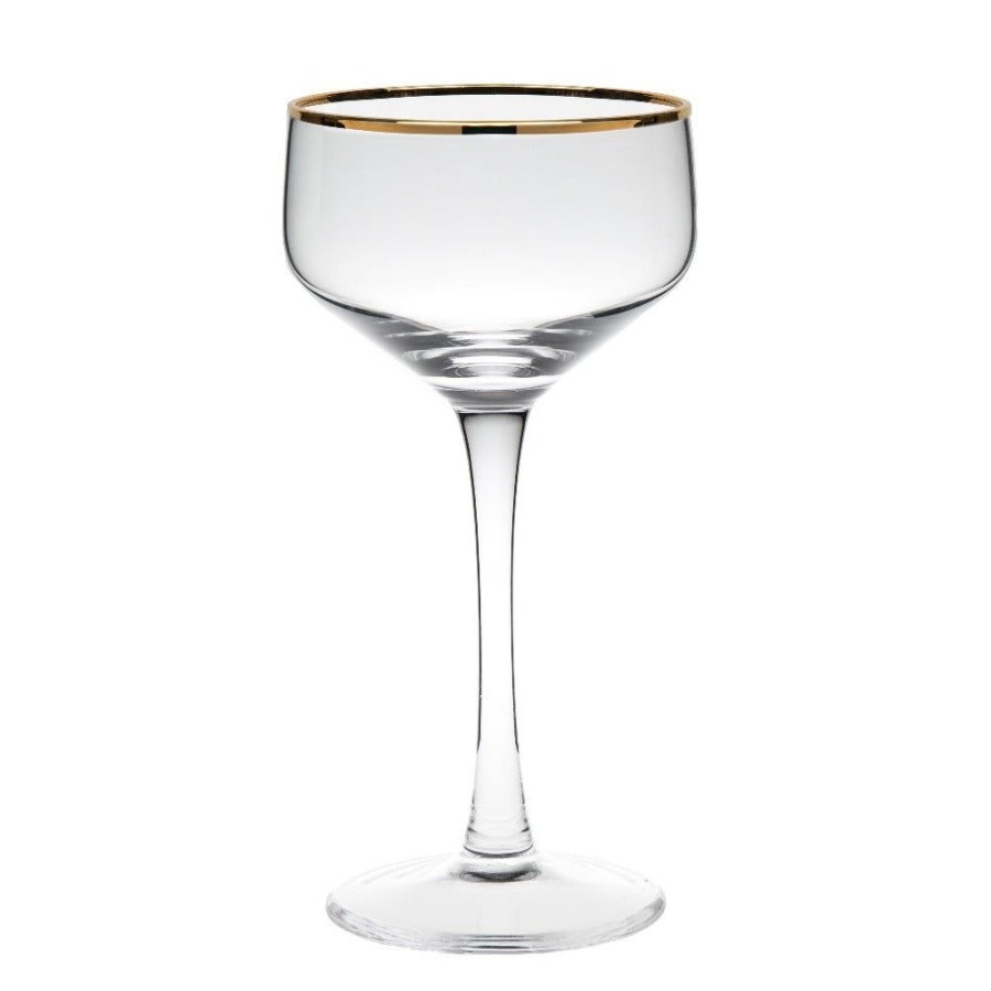 Bar Tools Better Refined - CHINA | Potion House Gold Rim Coupe