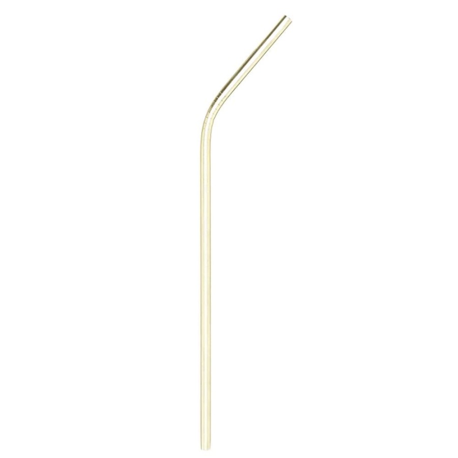 More True Fabrications | Angled Gold Straws