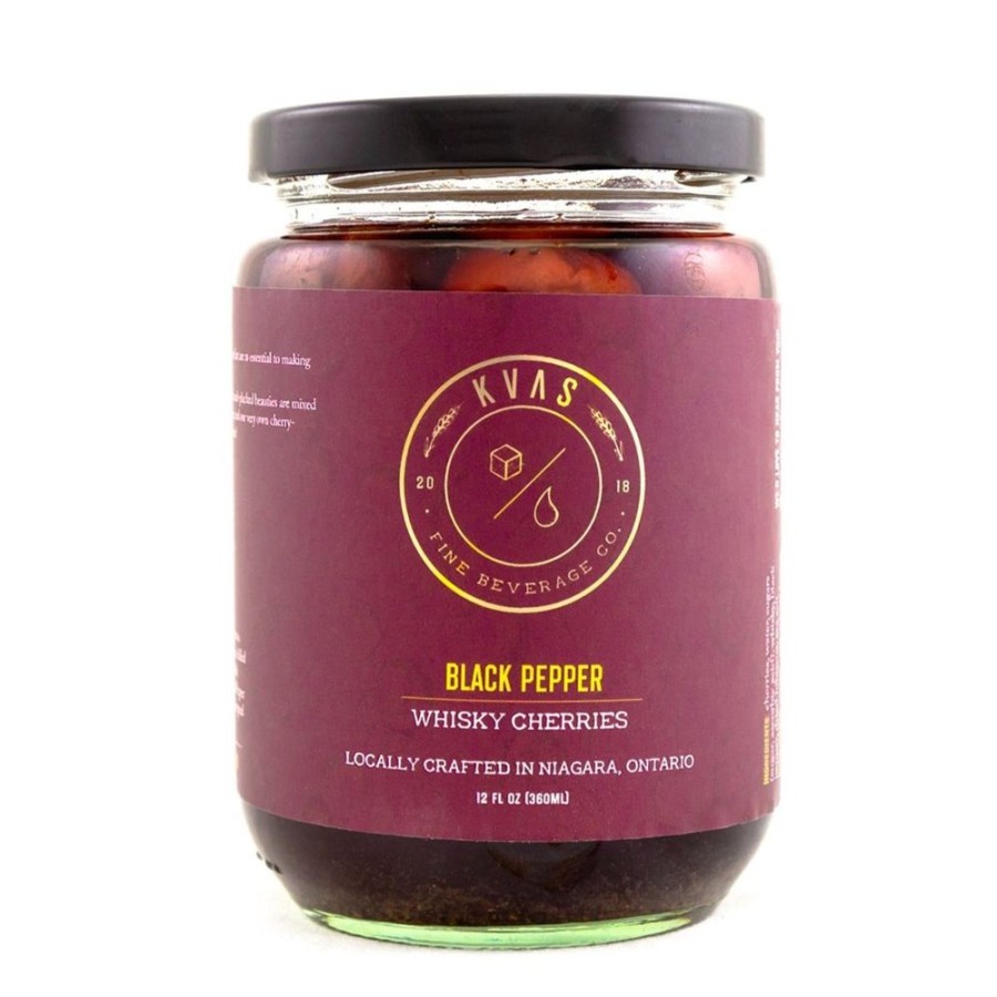 Ingredients Kvas Fine Beverage Co. | Kvas Black Pepper Whisky Cherries