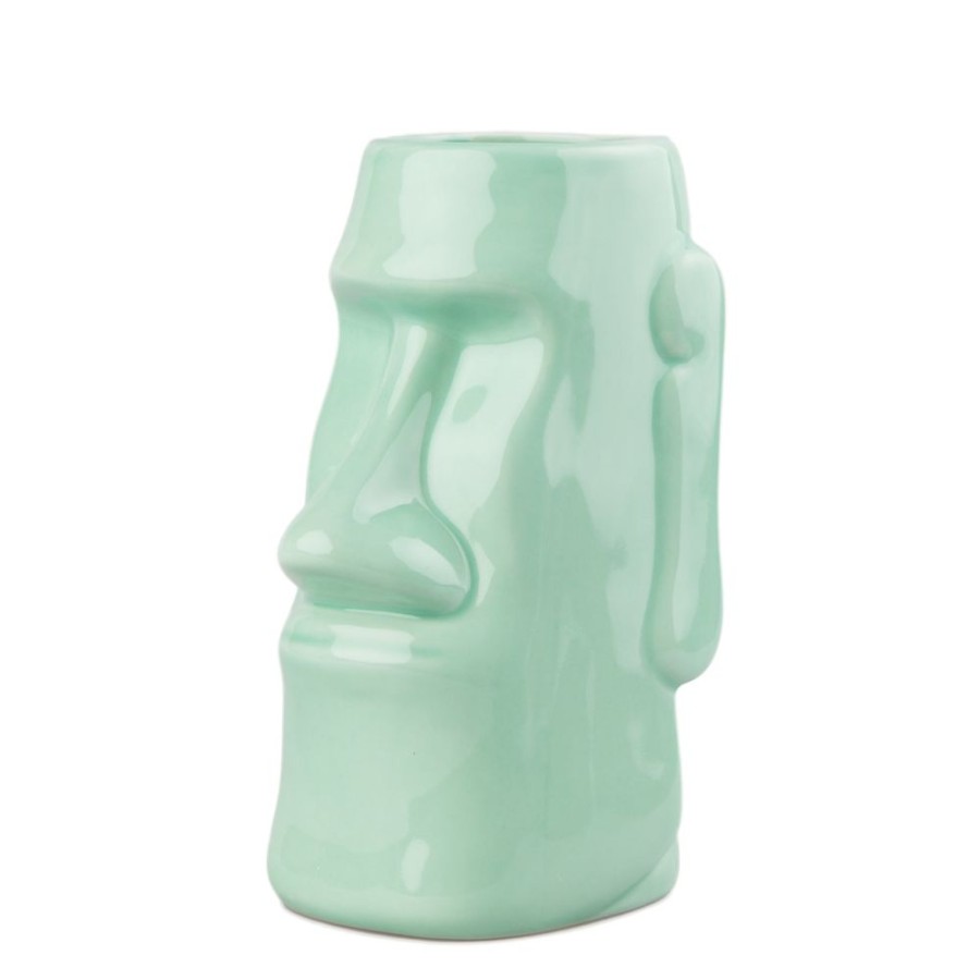 Bar Tools China | Seafoam Green Easter Island Tiki Mug