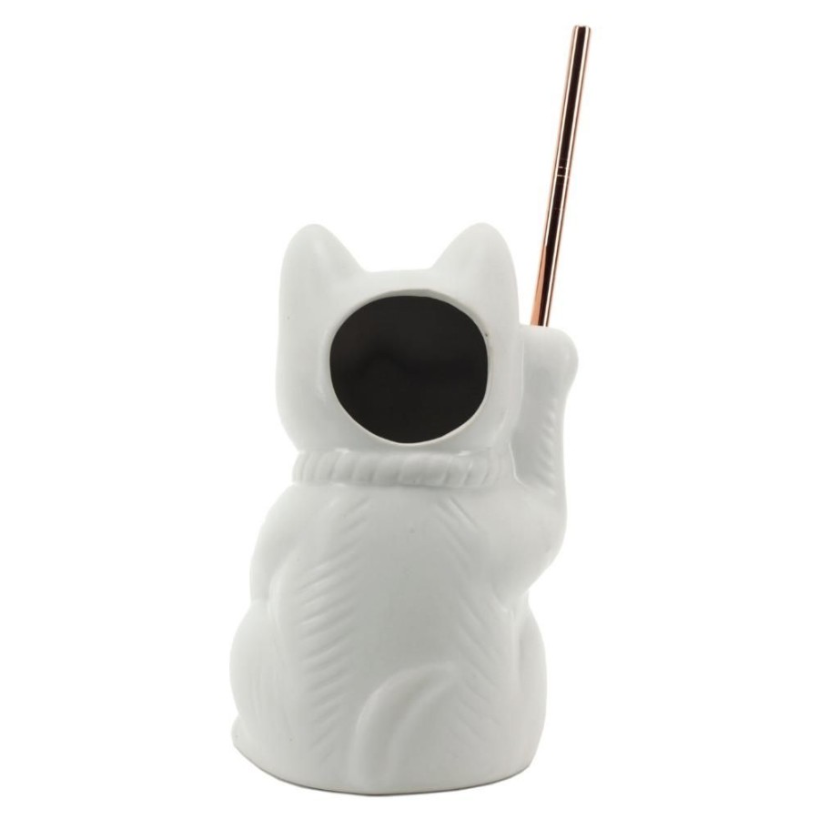 Bar Tools China | White Neko Cat Tiki Mug