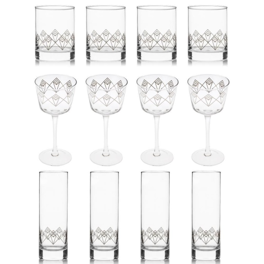 Glassware Better Refined - CHINA | Silver Dream Deco Glassware Collection (Set Of 12)