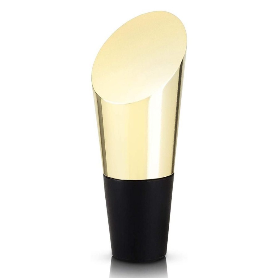 More True Fabrications | Heavyweight Gold Bottle Stopper By Viski