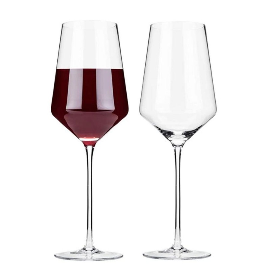 Glassware True Fabrications | Viski Crystal Bordeaux Glasses (Set Of 2)