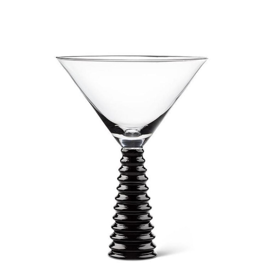 Glassware Abbott | Stack Black Base Martini Glass