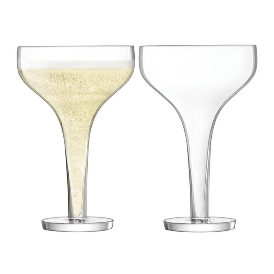 Glassware David Shaw | Lsa Epoque Champagne Saucers (Set Of 2)