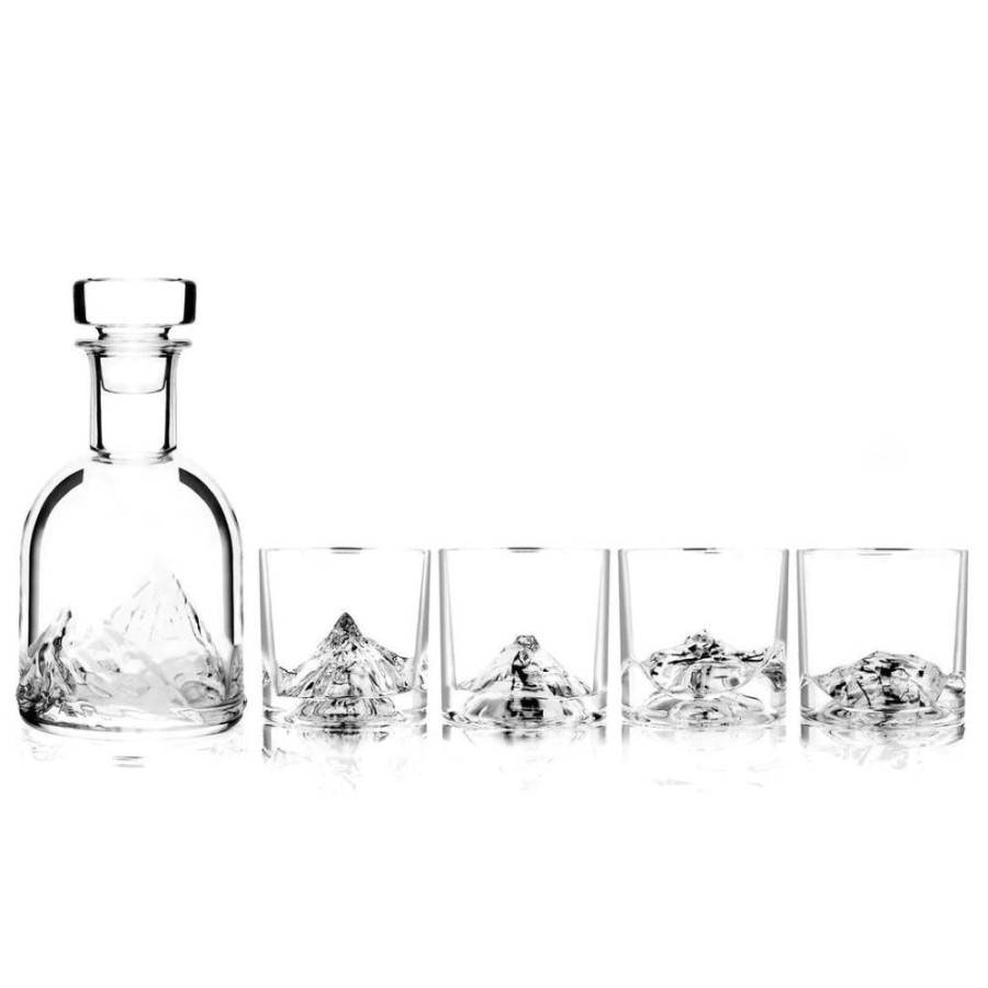 Glassware David Youngson u0026 Associates | The Peaks Crystal Decanter Set