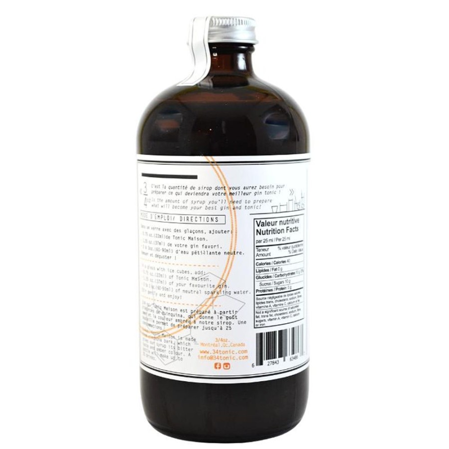 Ingredients Enterprises JESEMI Inc. | 3/4 Oz. Maison Tonic Syrup