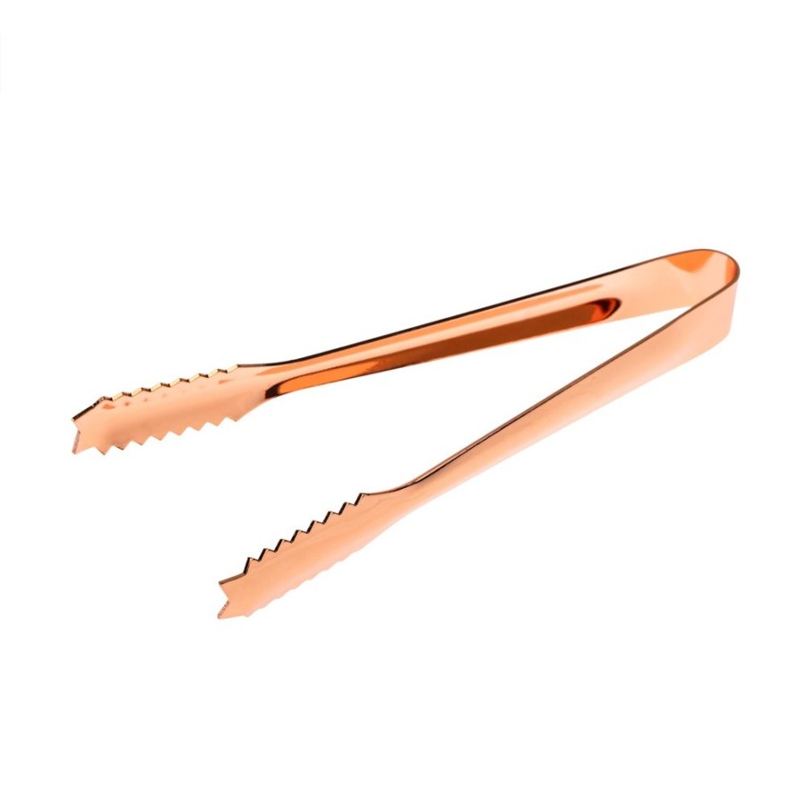 Bar Tools China | Copper Serrated Ice Tongs