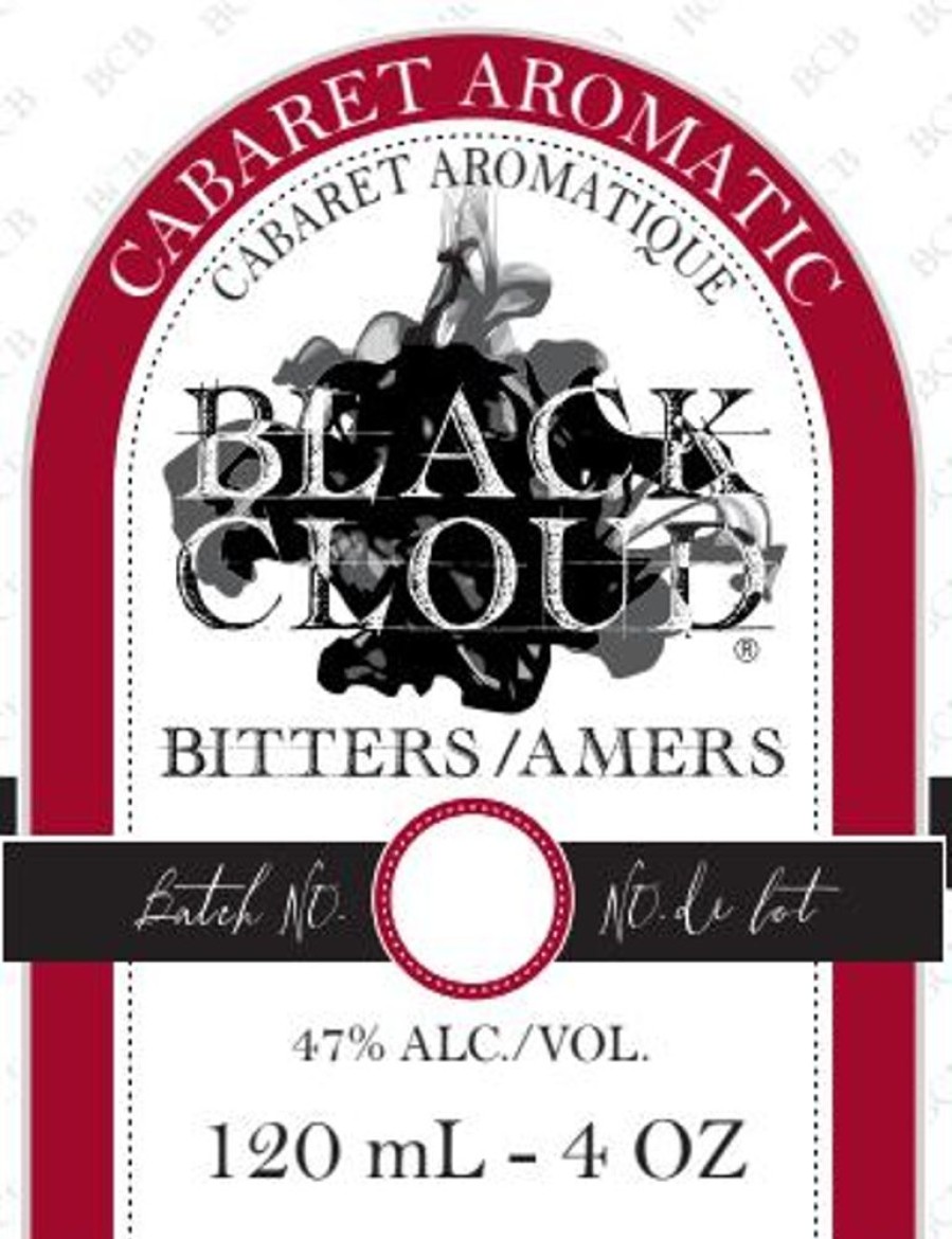 Ingredients Black Cloud Bitters | Black Cloud - Cabaret Aromatic Bitters