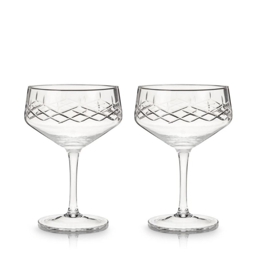 Glassware True Fabrications | Viski Admiral Coupe Glasses (Set Of 2)