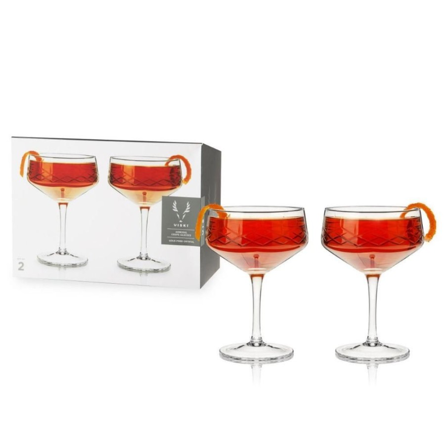 Glassware True Fabrications | Viski Admiral Coupe Glasses (Set Of 2)