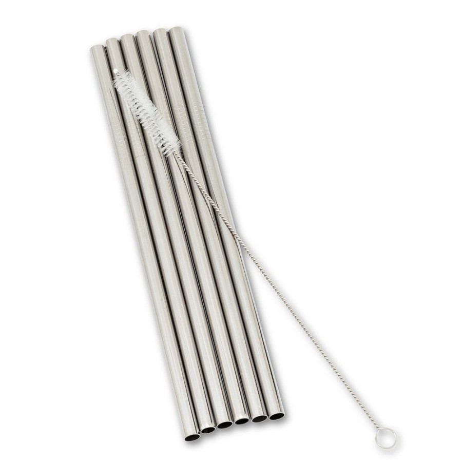 More Abbott | Straight Wide Straws & Brush (Set Of 6)