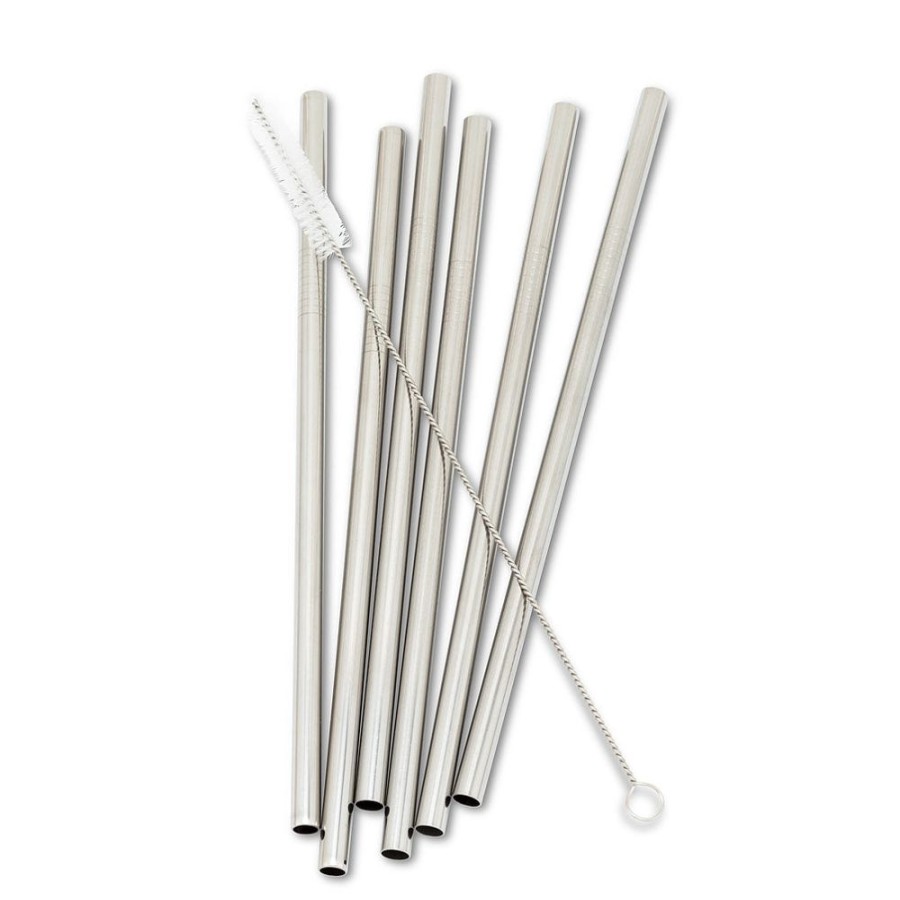 More Abbott | Straight Wide Straws & Brush (Set Of 6)