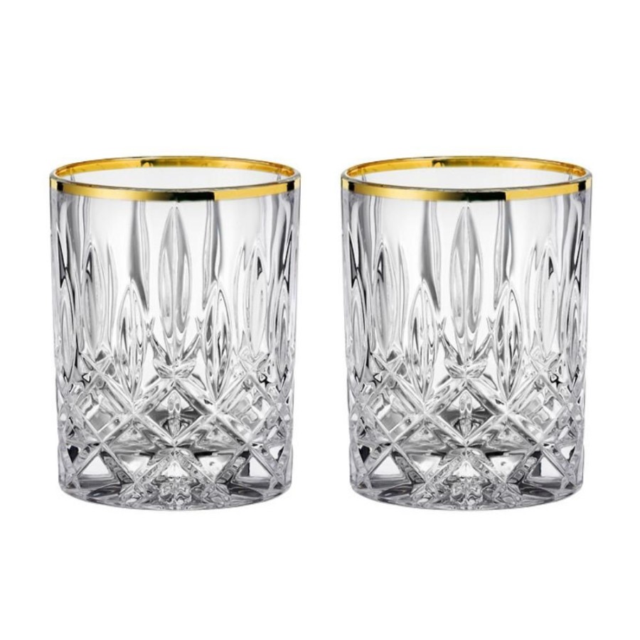 Glassware Portmeirion (formerly Royal Selangor) | Nachtmann Gold Rim Noblesse Tumblers (Set Of 2)