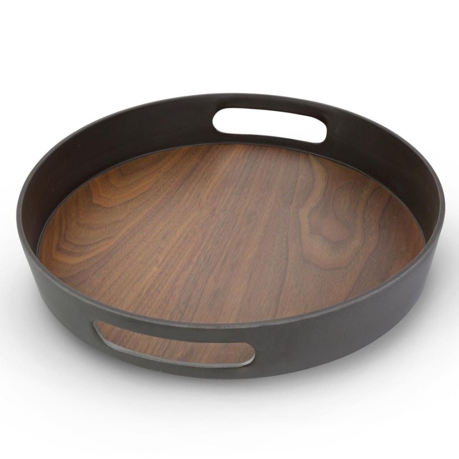 More ICM | Bamboo Walnut Round Tray