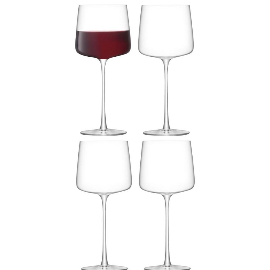 Glassware David Shaw | Lsa Metropolitan Red Wine Glasses (Set Of 4)