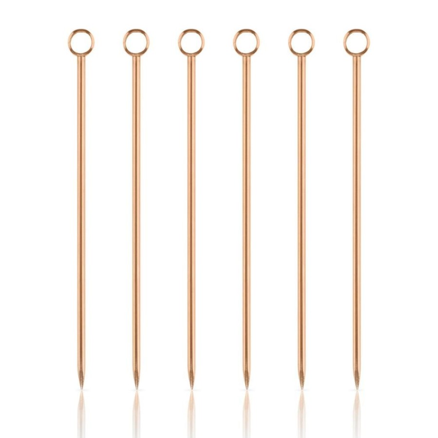 More True Fabrications | Copper Cocktail Pins (Set Of 6)