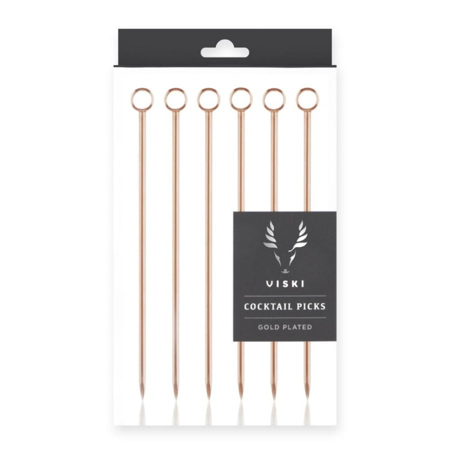 More True Fabrications | Copper Cocktail Pins (Set Of 6)