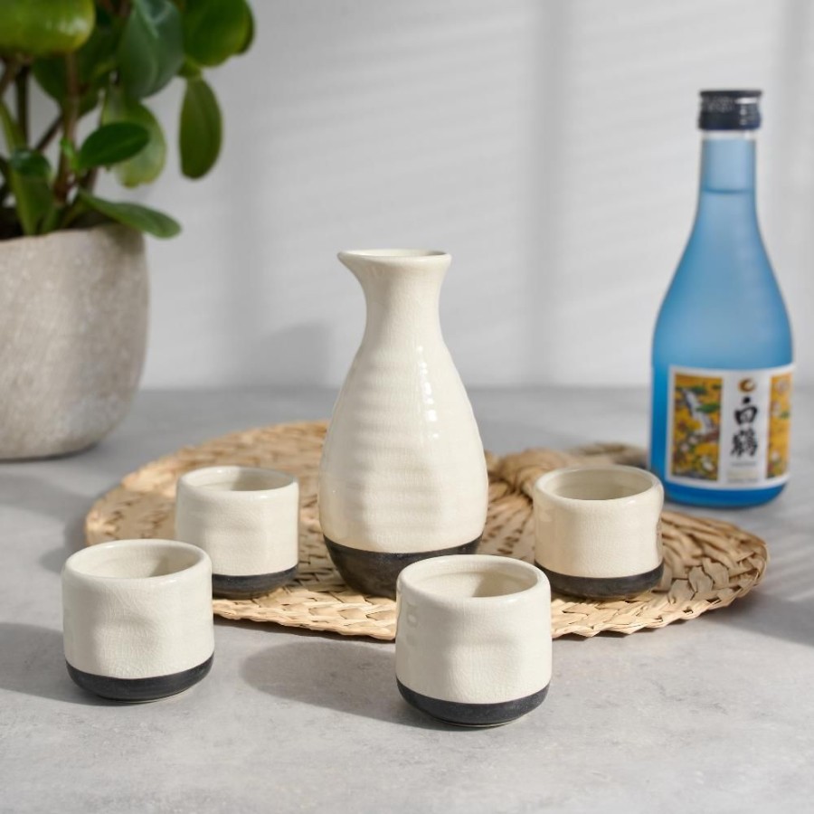 Glassware True Fabrications | Fire-Glazed Sake Set