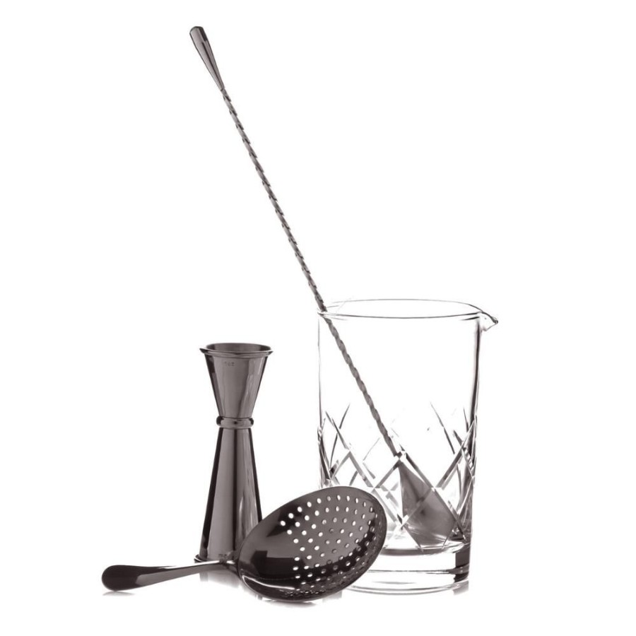 Bar Tools China | The Basic Stirred Set (Gunmetal)