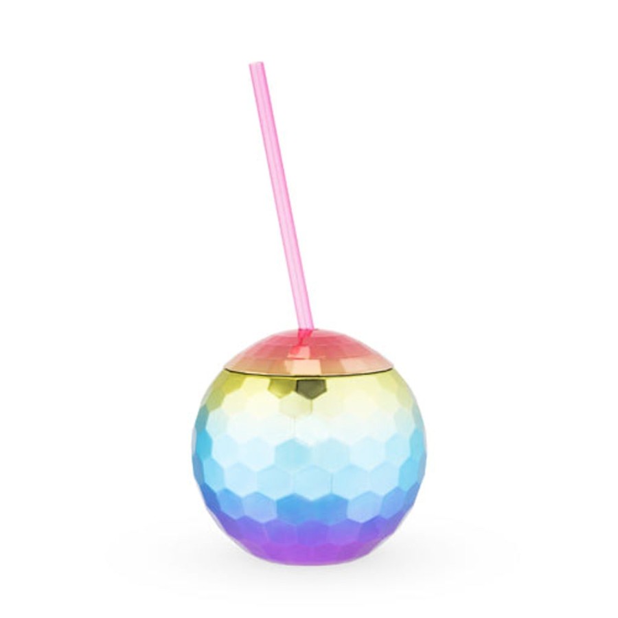 Glassware True Fabrications | Rainbow Disco Ball Tumbler