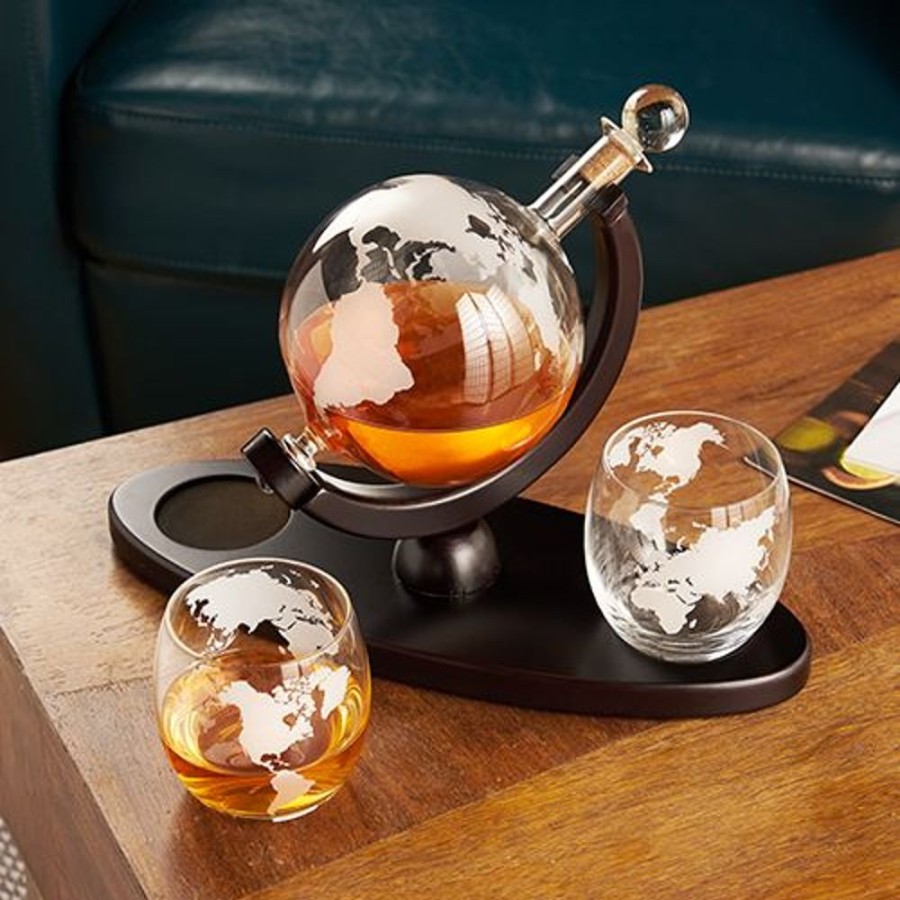 Glassware True Fabrications | Viski Globe Decanter & Whiskey Tumbler Set