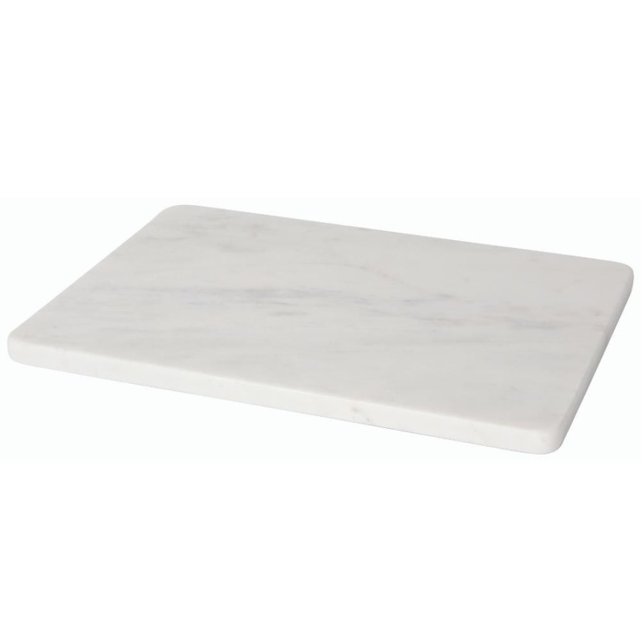 More Danica | White Marble Serving Board