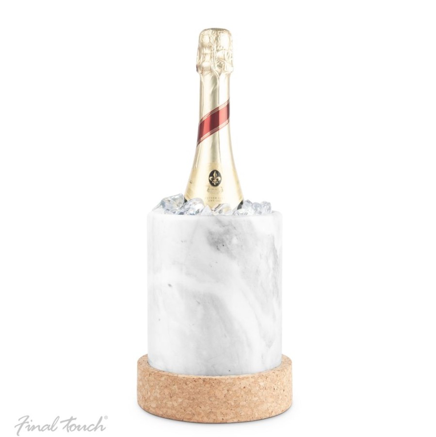 Bar Tools Product Specialties Inc. | Large Marble & Cork Wine Chiller