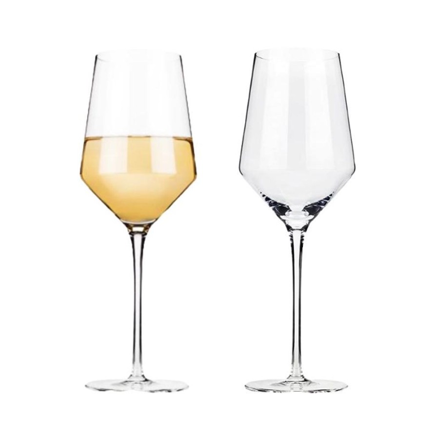 Glassware True Fabrications | Viski Crystal Chardonnay Glasses (Set Of 2)